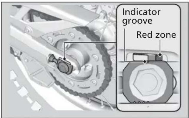 Honda CRF300L (2013) - | Checking the Drive Chain Wear - 1