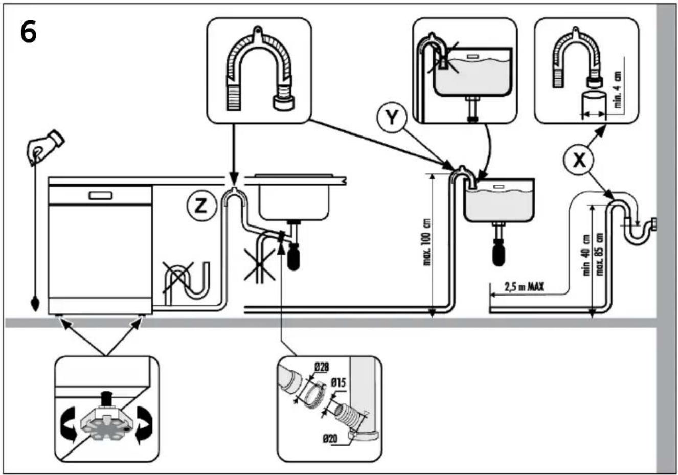 HAIER XIB 5B2D3FB - DOŁĄCZENIE DO ODPŁYWU - 1