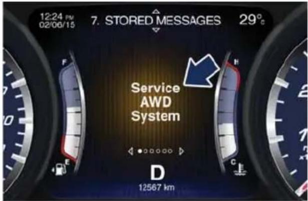 Maserati Quattroporte (2016) - ServiceAWDSystemmessage - 2