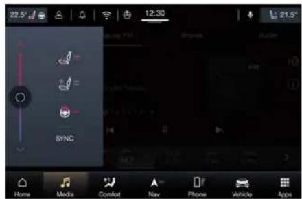 Maserati Quattroporte (2022) - Driver temperature control - 1