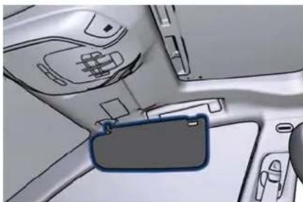 Maserati Quattroporte (2022) - Sun Visors - 2