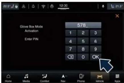 Maserati Quattroporte (2022) - Glove Box Activation Procedure - 3