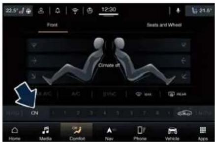 Maserati Quattroporte (2022) - Climate control on/off - 1
