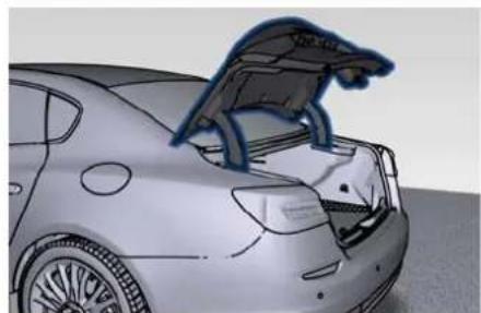 Maserati Quattroporte (2022) - Release the Lid and enter the Boot - 2