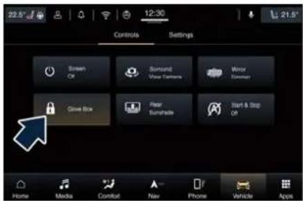 Maserati Quattroporte (2022) - Glove Box Activation Procedure - 1