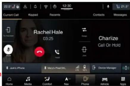 Maserati Quattroporte (2022) - Phone Mode Button - 2