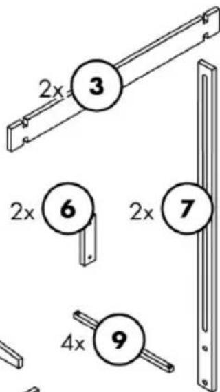 2x 3 2x 6 2x 7 4x 9