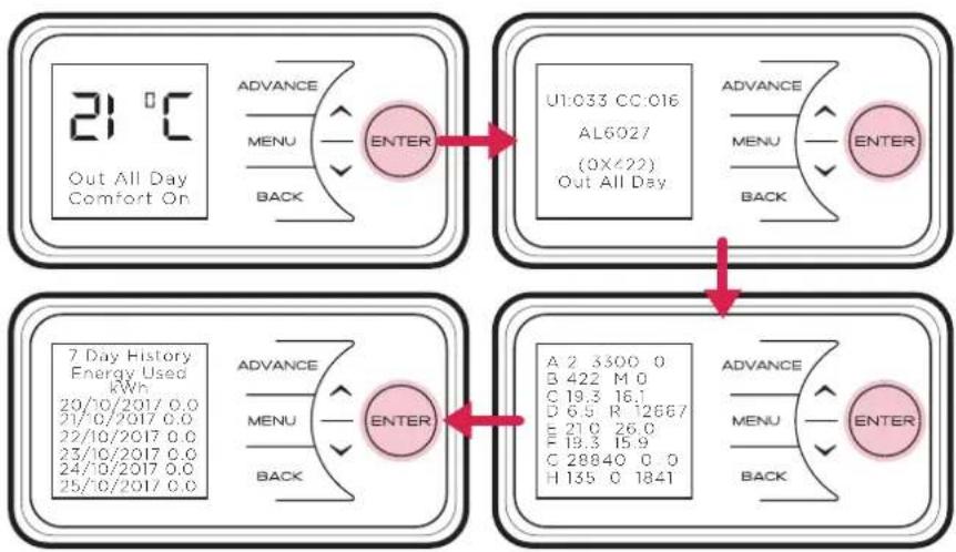 DIMPLEX XLE070 - Main Screen - 1