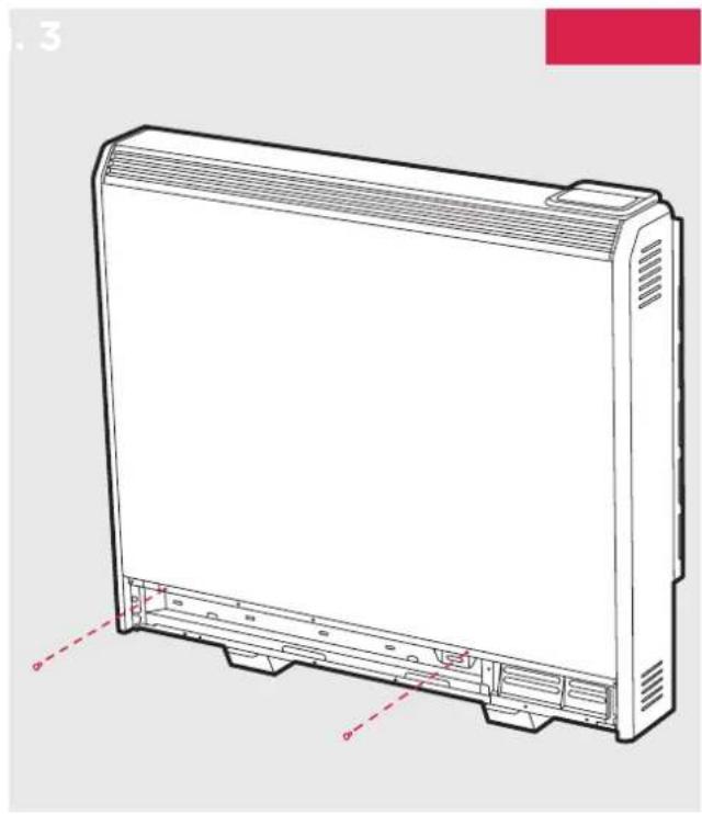 DIMPLEX XLE070 - NOTE - Retain these screws for reassembly. If misplaced, M4 x 10 Tritap screws must be used. IMPORTANT - Do not use the outer top panel or the rear heat shield to lift or carry the heater. - 4