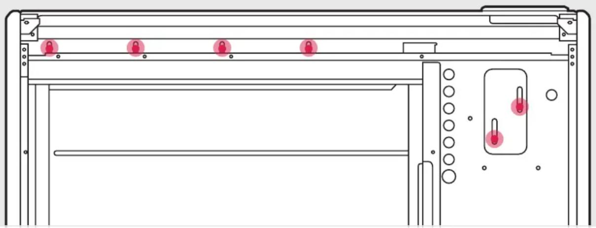 DIMPLEX XLE070 - NOTE: ANY FIXING DROPPED INTO HEATER MUST BE RETrieved AS THEY MAY IMPACT PRODUCT SAFETY DURING OPERATION. - 1