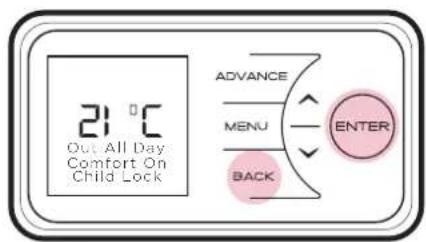 DIMPLEX XLE070 - Child Lock - 2