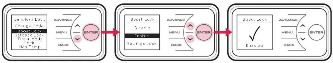 DIMPLEX XLE070 - Boost, Setback and Timer Mode Lock - 1