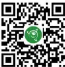 QR code with a green circular logo in the center, likely linking to a digital resource or website.