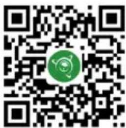 QR code with a green circular logo in the center, likely linking to a digital resource or website.