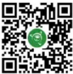 QR code with a green circular logo in the center, likely linking to a digital resource or website.