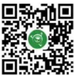 QR code with a green circular logo in the center, likely linking to a digital resource or website.