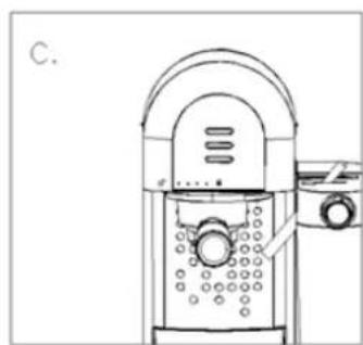 Heinner HEM-DL1470BK - PLACE THE PORTA-FILTER - 3