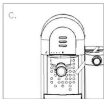 Heinner HEM-DL1470BK - MONTAREA PORTFILTRULUI - 2