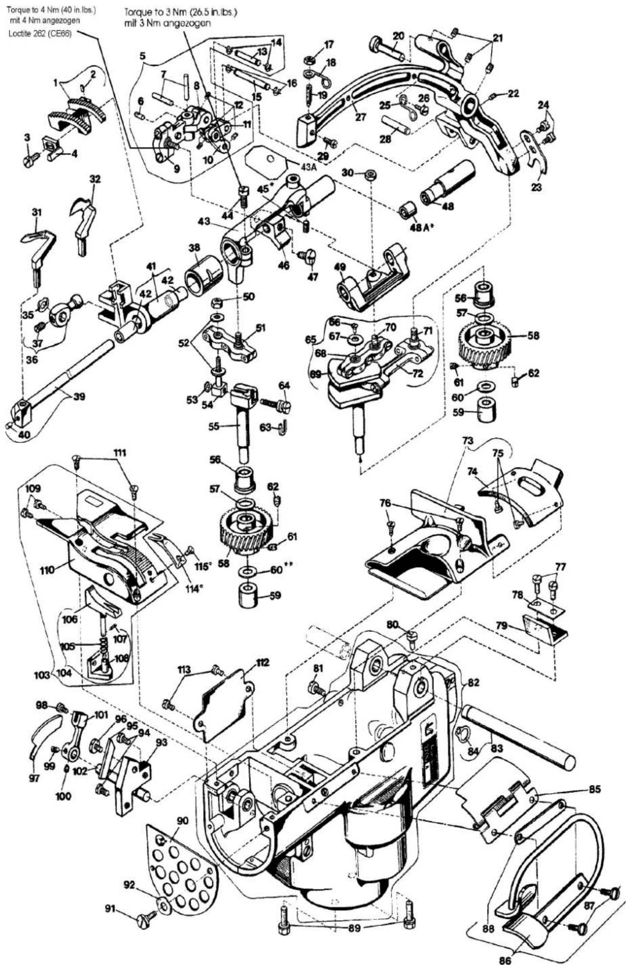 Union Special 2200FA - MOUNTING INSTRUCTION MONTAGEHINWEISE - 2