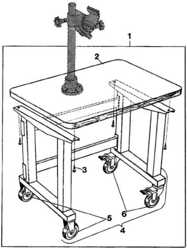 Union Special 2200FA - PEDESTAL FÜR DIE MASCHINEN 2200A, B, AS, AA, BA, AAS\* - 1