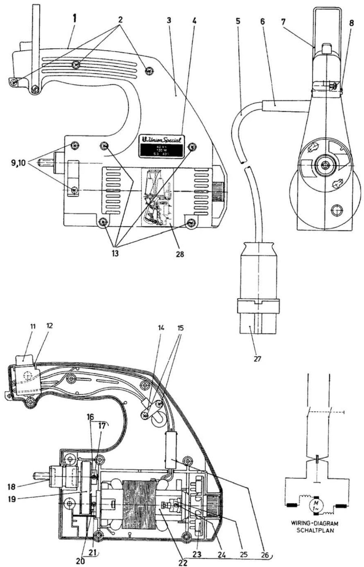 Union Special 2200FA - BANDEINFASSAPPARAT UND MECHANISCHER BANDABSCHNEIDER - 3