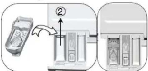 Arçelik 9120 M - If the product contains a liquid detergent cup: - 1
