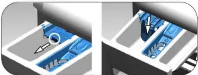 Arçelik 9120 M - If the product is equipped with a liquid detergent part: - 1