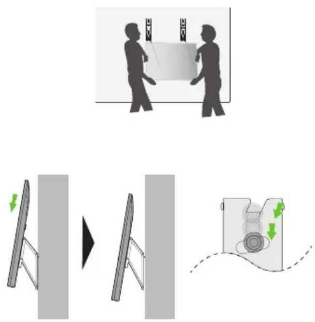 Diagram illustrating a person interacting with a device, showing structural change and motion arrows.