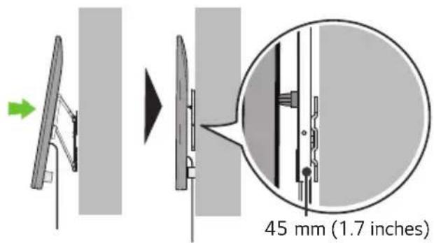 45 mm (1.7 inches)