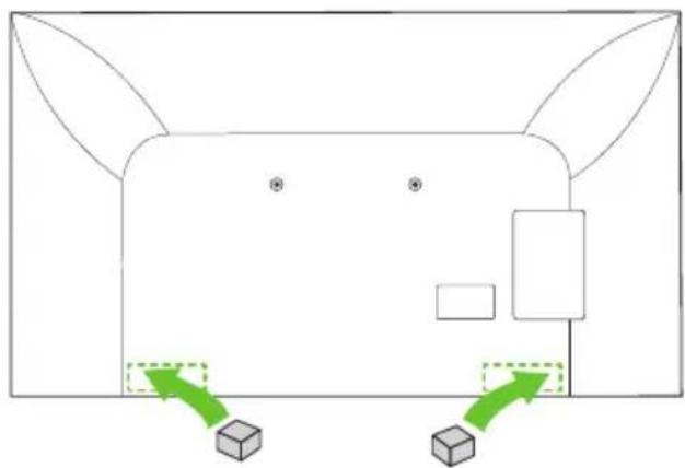 LG WB21LMB - 2-2) Separation distance between TV and wall: 45 mm (1.7 inches) - 3