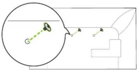 LG WB21LMB - 3-1) Separation distance between TV and wall: 13 mm (0.5 inches) - 2