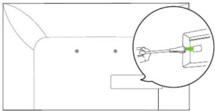 LG WB21LMB - 3-2) Separation distance between TV and wall: 39 mm (1.5 inches) - 1