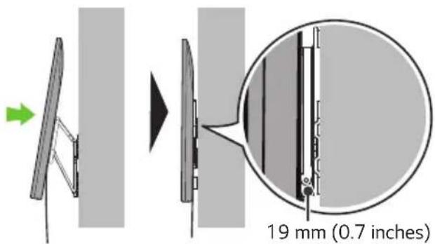 19 mm (0.7 inches)