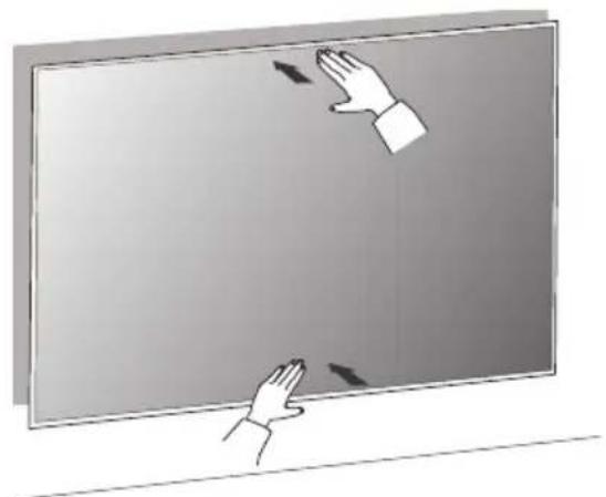 LG WB21LMB - 2-2) Separation distance between TV and wall: 45 mm (1.7 inches) - 6
