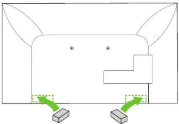 LG WB21LMB - 2-1) Separation distance between TV and wall: 19 mm (0.7 inches) - 3