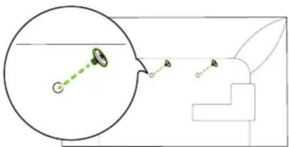 LG WB21LMB - 2-1) Separation distance between TV and wall: 19 mm (0.7 inches) - 2