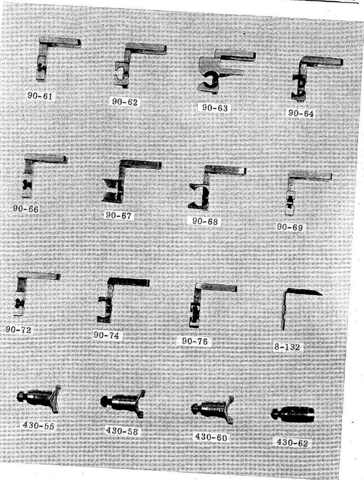 Union Special 200-1 - ADAPTERS AND ASSEMBLED CLAMPS, FOR SHANK TYPE BUTTONS - 1