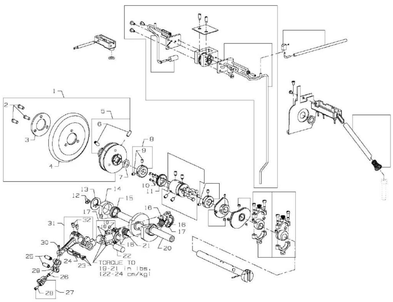 Union Special 36200UAK52 - MAIN SHAFT & MISCELLANEOUS OILING - 1