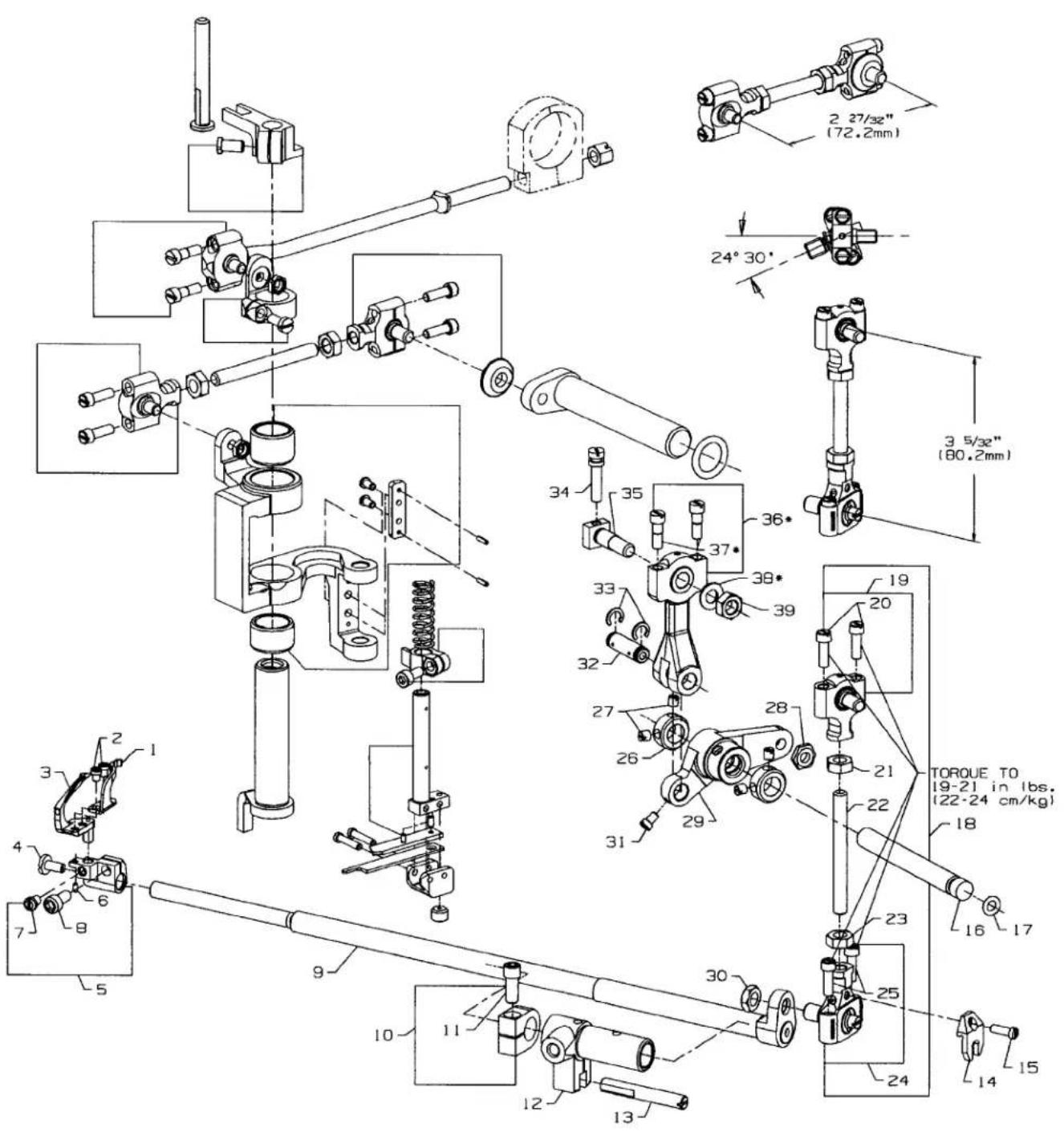 Union Special 36200UAK52 - KNIFE DRIVING PARTS - 1
