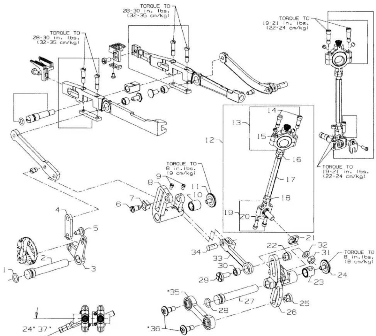 Union Special 36200UAK52 - DIFFERENTIAL & MAIN FEED BARS, FEED DOGS & FEED LIFT ECCENTRIC ASSEMBLY - 1