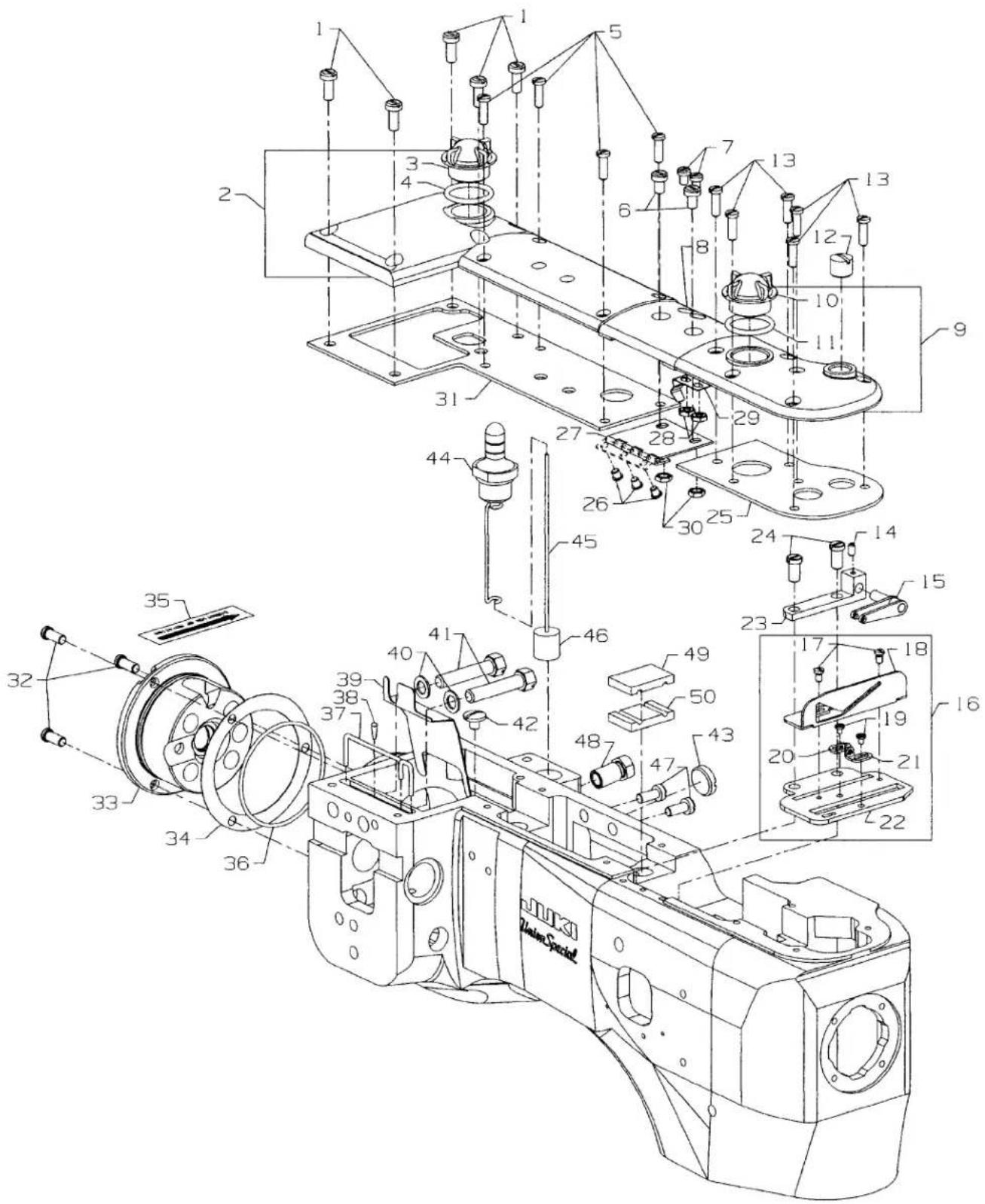 Union Special 36200UAK52 - LAP SEAMING - 1