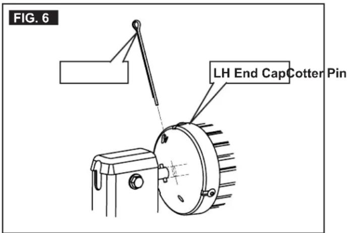 FIG. 6 LH End Cap Cotter Pin