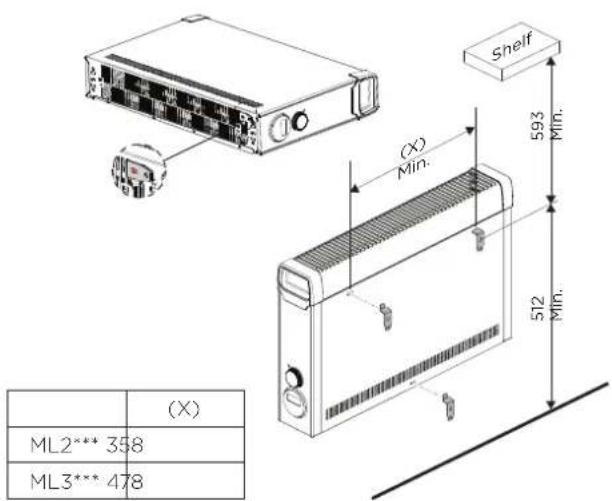 DIMPLEX ML3BTA - WALL MOUNTING - 1