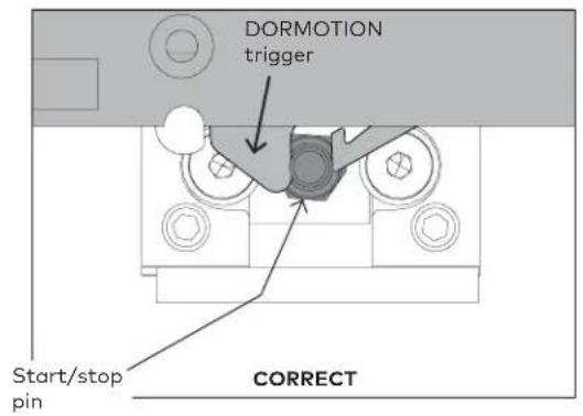 DORMOTION trigger Start/stop pin CORRECT
