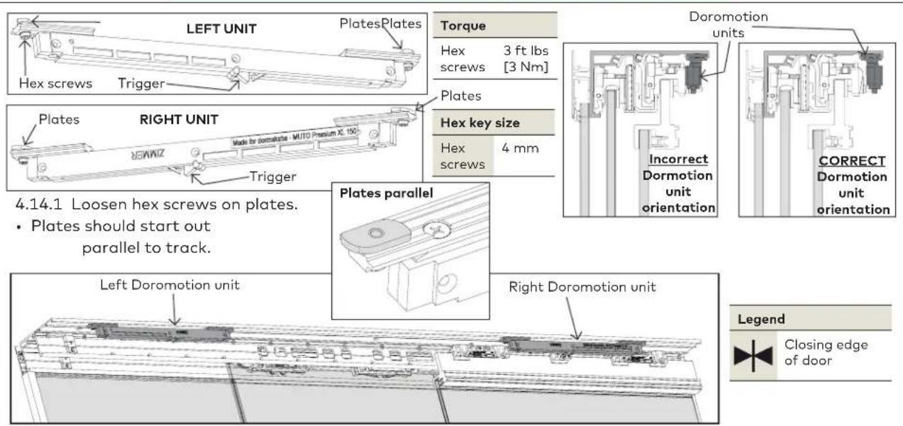 Dormakaba MUTO Premium - Install DORMOTION unit into QMP track (optional) - 1