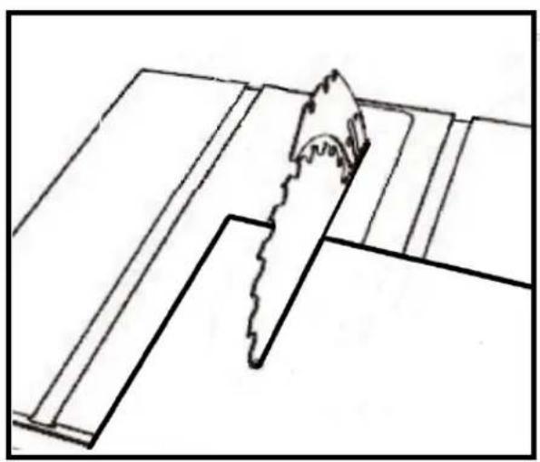 Pure technical line drawing of a mechanical component or tool, no text or symbols present
