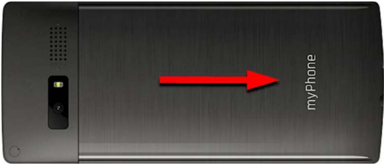 myPhone 7300 - Installation of the SIM card(s), memory card and battery - 1