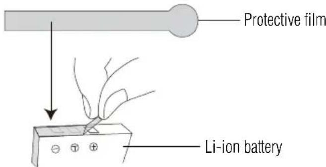 Protective film Li-ion battery