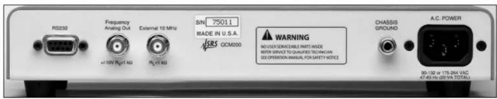 SRS QCM200 - Back Panel Overview - 1