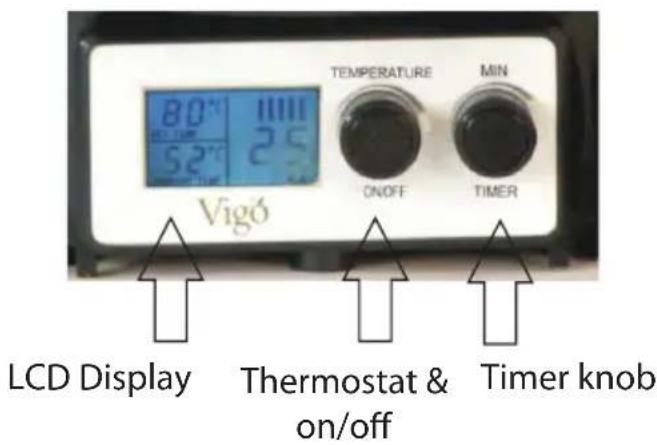 Guzzanti GZ-181D - SETTING THE THERMOSTAT & TIMER: - 1